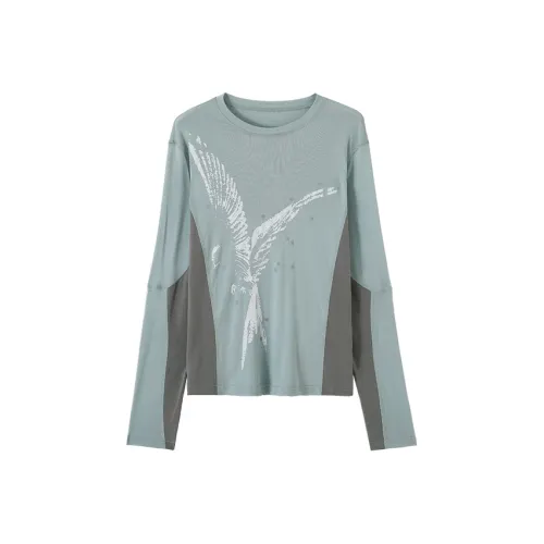 CONP Серый Зеленый Унисекс T-рубашки