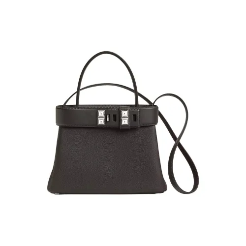 HERMES Medor Коровья кожа Togo с Swift кожа Сумки через плечо Женские Коричневый