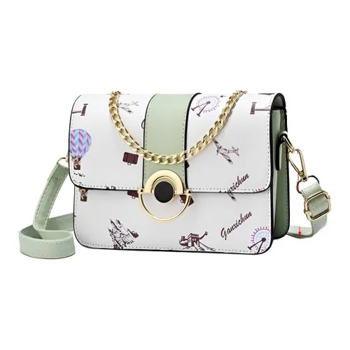 Boniu ПУ (полиуретан) Сумка через плечо Сумка на плечо Стандартная Женская Зеленая