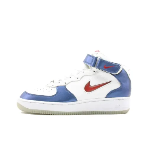 Nike Air FORCE 1 Support MID Топ Винтажные Баскетбольные Кроссовки Мужские Белые