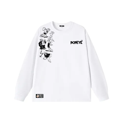 POPEYE Длинный рукав Т-рубашка Унисекс