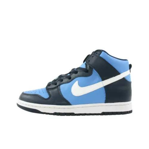 Nike Dunk High Топ Скейтборд Кроссовки Унисекс Синий Черный