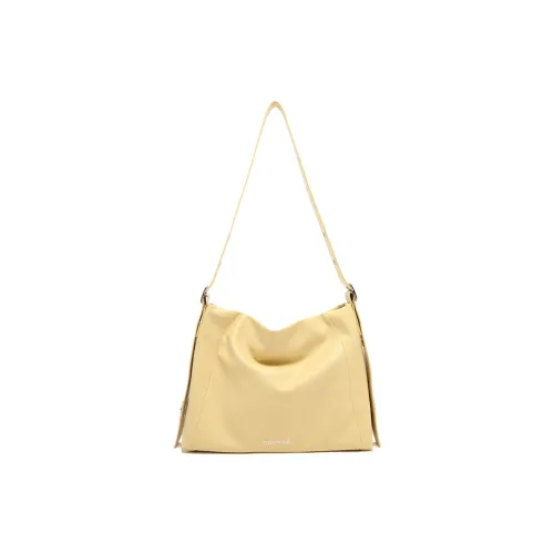 MICOCAH ПУ (полиуретан) Early MORNING Sunshine Сумка на плечо Женские Теплый Гусь Желтый черный Рыцарь