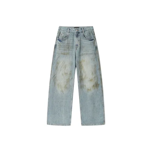 DANGEROUSPEOPLE Blue Unisex Jeans DANGEROUSPEOPLE Синий Унисекс Джинсы