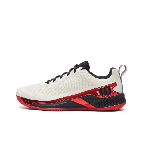 Wilson RUSH PRO 4,5 Дышащий Покрытие Поддержка Низкий Топ Теннисные Кроссовки Мужские Теплый Белый