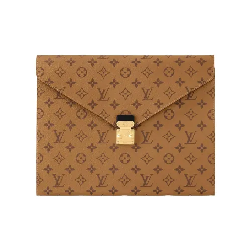 LOUIS VUITTON Монограмма Покрытый холст Путешествие Хранение Сумка Женская Коричневая