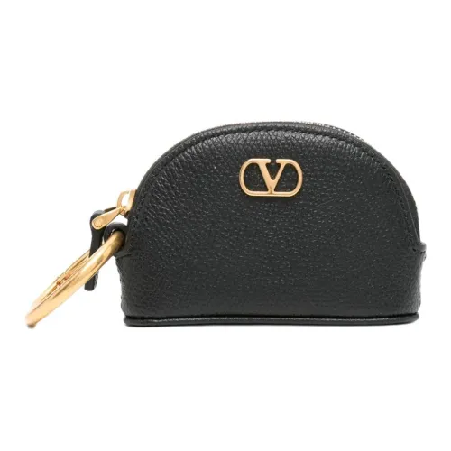 Valentino Garavani Телячья кожа Монета Кошелек Стандартный Женский Черный