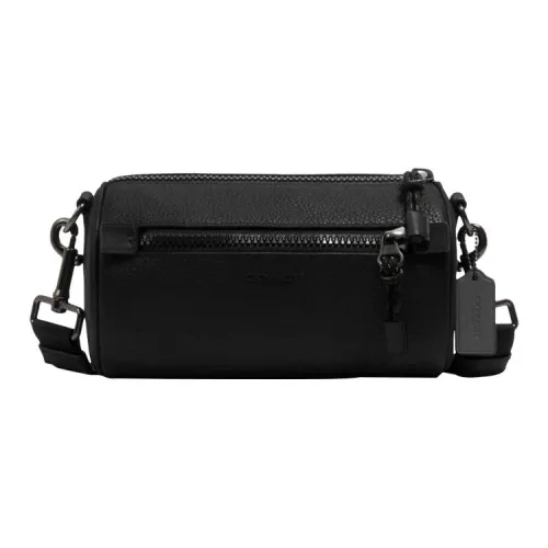 COACH Barrel Коровья кожа Сумка через плечо Мужской Синий