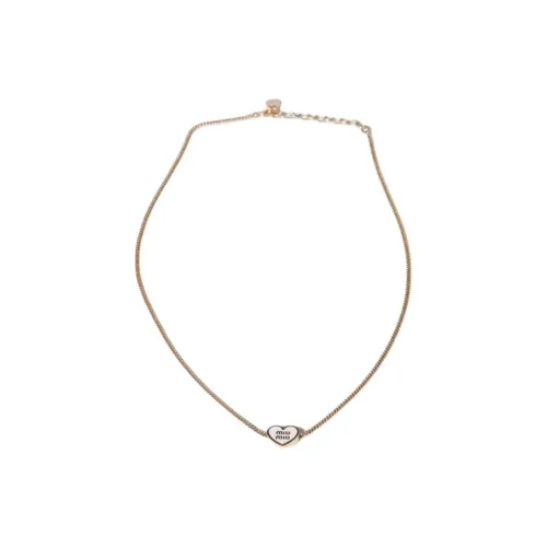 MIU MIU Ожерелья Женские Золото Белый
