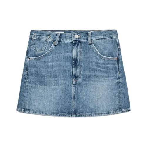 ZARA Trf Джинсовые короткие юбки Женские