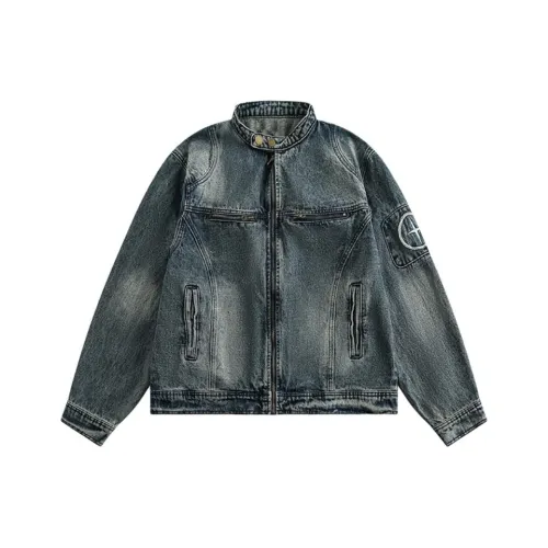 HANGE Синий Унисекс Джинсовые куртки