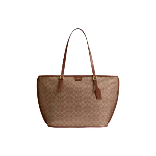 COACH Сумка из искусственной кожи сумка через плечо большая женская коричневая