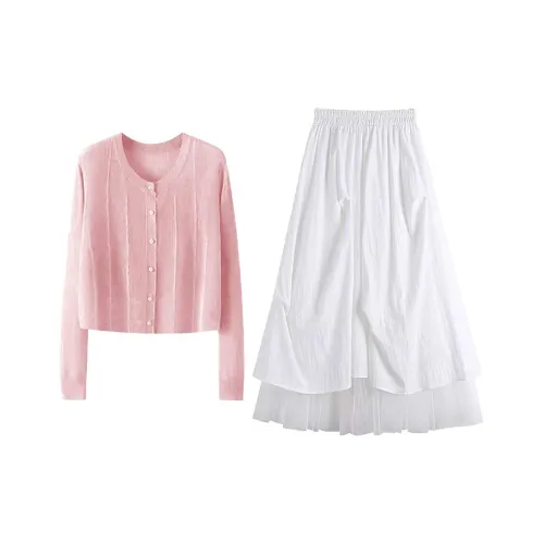 MARIE·COCO Pink Топ+Юбка Женские Комплекты с Юбкой