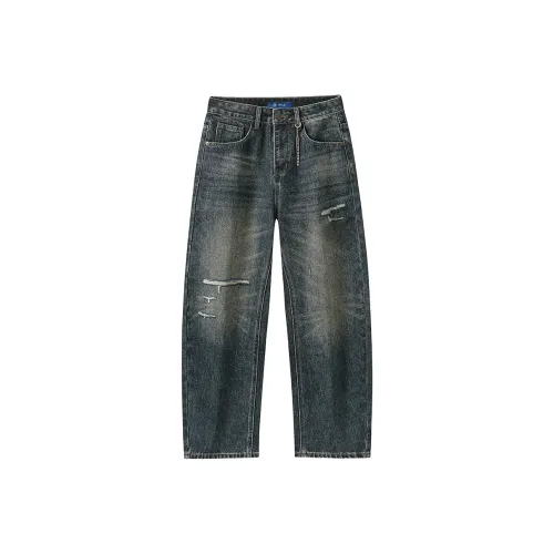 HALEBOSS Синий Мужской Джинсы