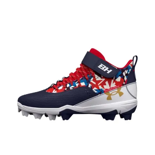 Under Armour Harper 7 MID Топ Детские кроссовки для тренировок Синий Красный Подростки