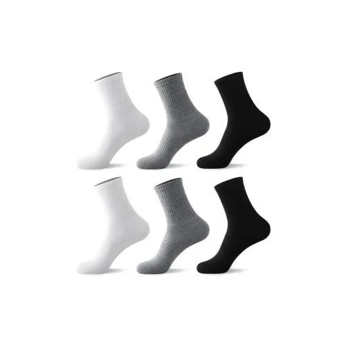 H YXIANG Носки Crew Мужские упаковка из 6 пар