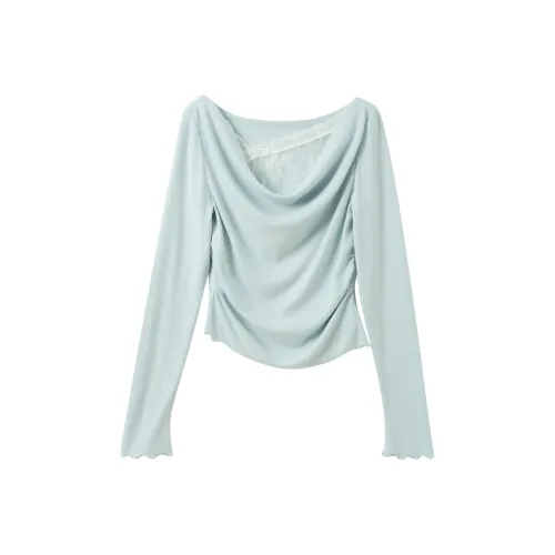 3COLOUR Небесно-голубой Женские T-рубашки