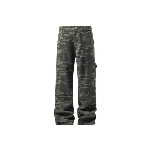 ZHEYUAN Камуфляж Унисекс Карго Брюки