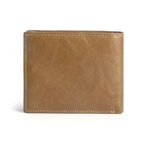 Old Man's Head Кожаный кошелек из коровьей кожи мужской кофейно-коричневый