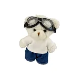 Zhi Zhi Белая футболка Медведь-Белый