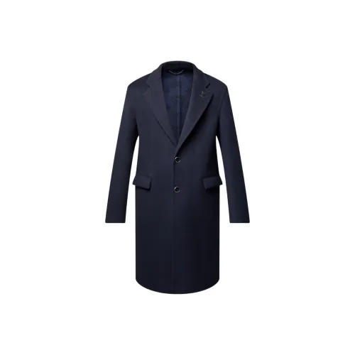 LOUIS VUITTON Мужское пальто морского синего цвета