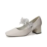 Серебристый Серый [Высота каблука 5 см]