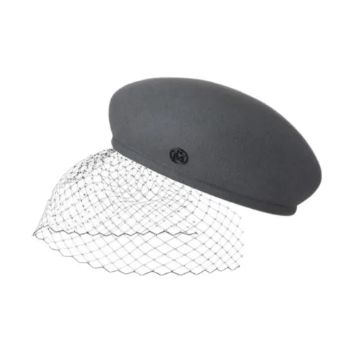 Maison Michel Felt Berets Women's Gray Maison Michel Фетровые Береты Женские Серый