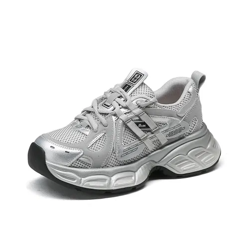 Spider King Дышащие Низкие Кроссовки с Толстой Подошвой Женские