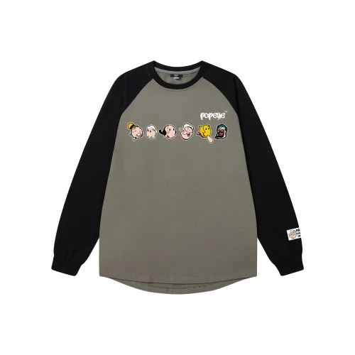 POPEYE Длинный рукав Т-рубашка Унисекс