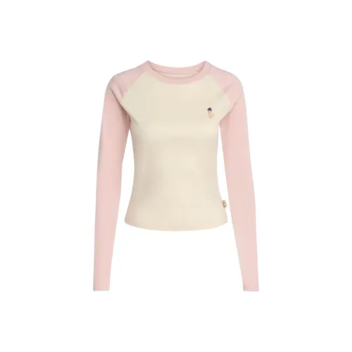 Adidas Белый Розовый Женские T-рубашки