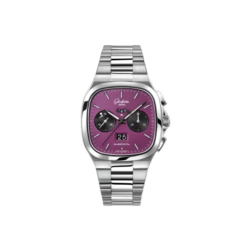 GLASHUTTE ORIGINAL Винтаж Автоматический Механический Часы Унисекс 40*40 мм Фиолетовый Циферблат