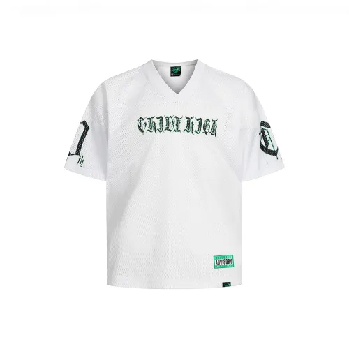 ChillHigh V-образный вырез сетка американский стиль короткий рукав ледяной хоккейный джерс быстросохнущий дышащий футболка унисекс