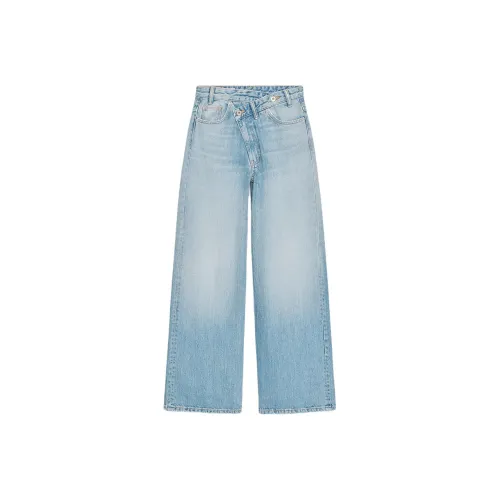 ZARA Trf Светло-Синие Женские Джинсы