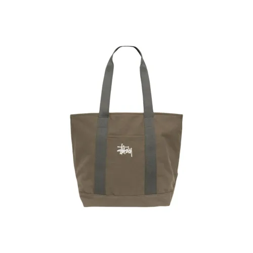 Stussy Хлопок Тоут Сумка Сумка для покупок Сумка на плечо Экстра-большая Мужская Зеленая