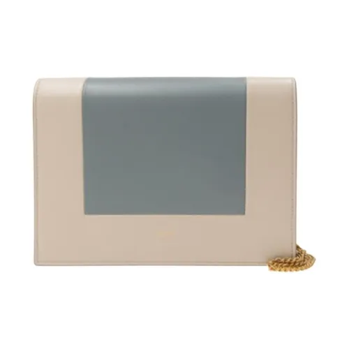 CELINE Frame Овчина Сумка на плечо Женская Синяя и Серая