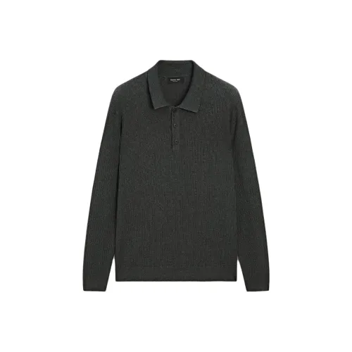 Massimo Dutti Серый Мужской Трикотаж