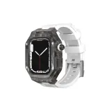 Прозрачный черный + белый