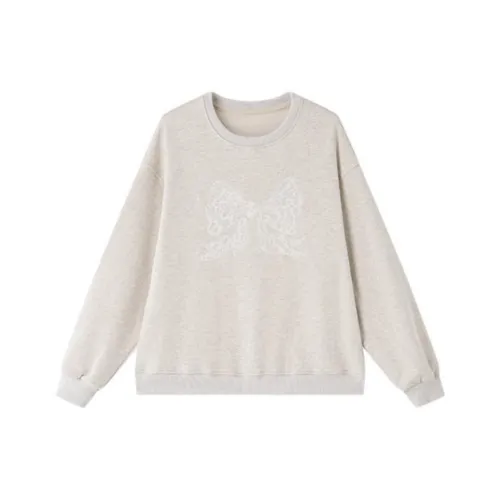 7 SEVFUN Белый Серый Женский Свитшот