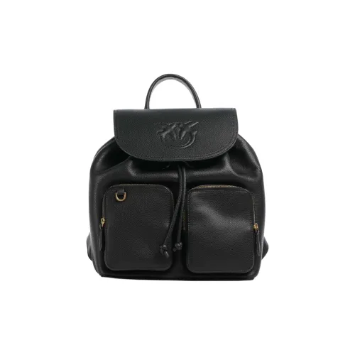 PINKO GRAIN LEATHER Рюкзак Стандартный Женский Черный