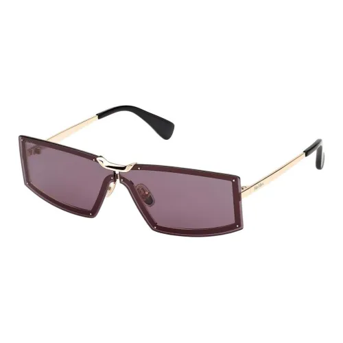 MaxMara Металл Прямоугольные Солнцезащитные очки Женские Золотые