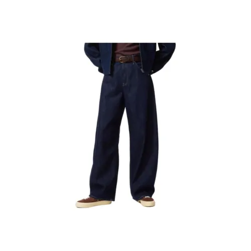 UNIQLO Темно-синие унисекс джинсы