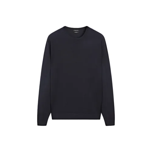 Massimo Dutti Синий Мужской Трикотаж