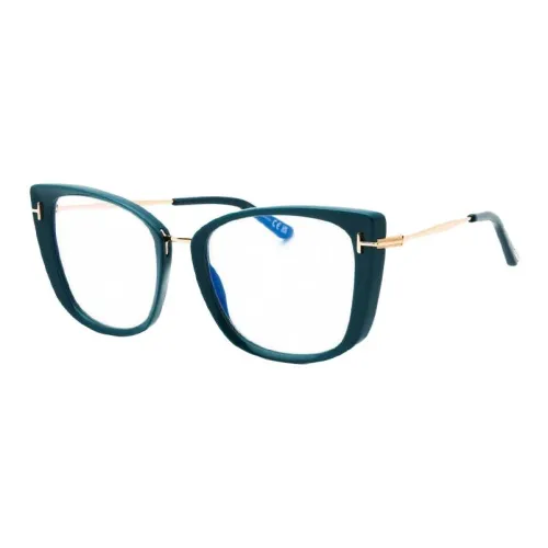 TF Металл Ацетат Кошачий глаз Оправы для очков Унисекс Ярко-синий Зеленый Розово-золотой