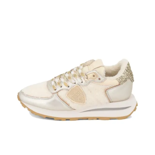 PHILIPPE MODEL Sneaker Wit Low Top Повседневная обувь Женская Бежевая