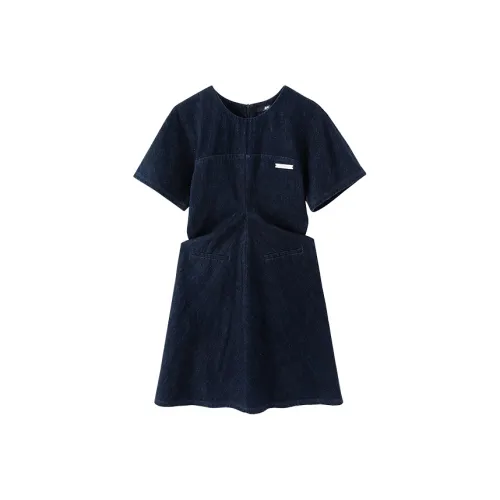 JGGU Короткий рукав Платье Женское