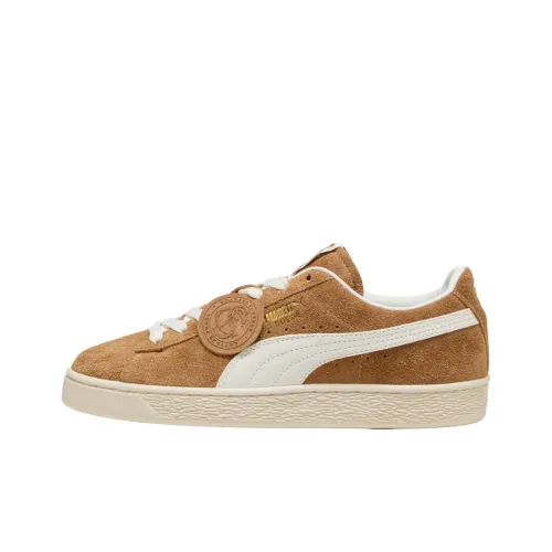 PUMA Suede Скейтборд Кроссовки Унисекс Коричневый Белый