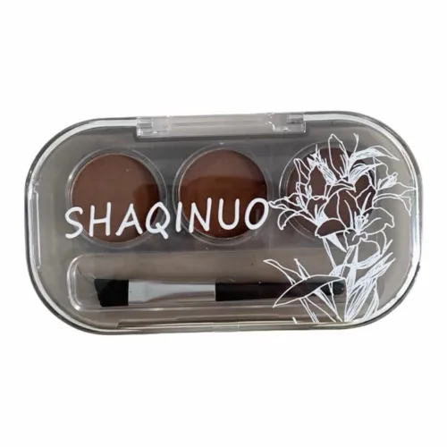 SHAQINUO Чернила Stick Мягкий матовый Трехцветный Тени для бровей Пудра Длинное удержание Легко смешивается Не размазывается