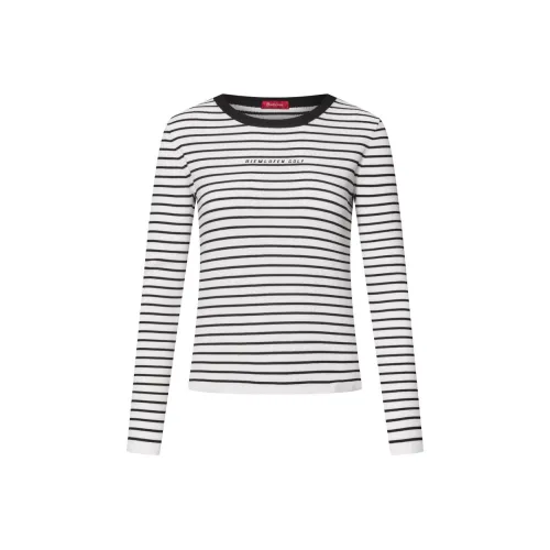 BIYINLEIFEN 68 Черный Белый Женский Трикотаж