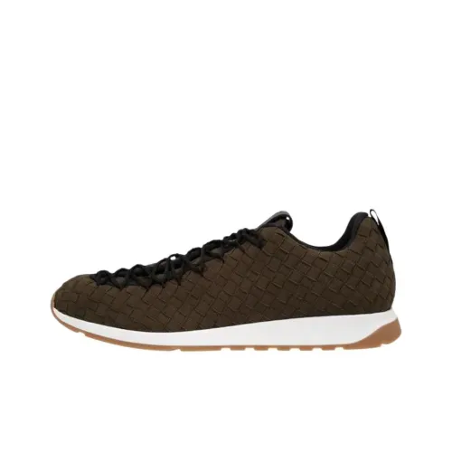 Bottega Veneta Intrecciato Низкий Топ Casual Мужской Зеленый