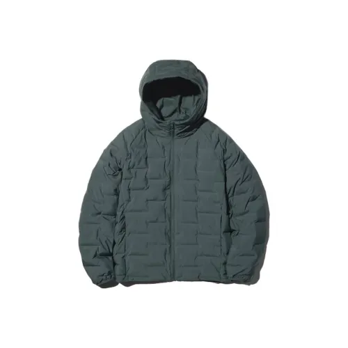 UNIQLO Темно-зеленый Мужской пуховик